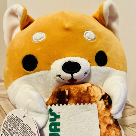 Snackles Shaun Corgi 8" Plush Subway Cookie Zuru Series 2 Chocolate Chip 2024 - Picture 1 of 9